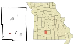 Location of Fordland, Missouri