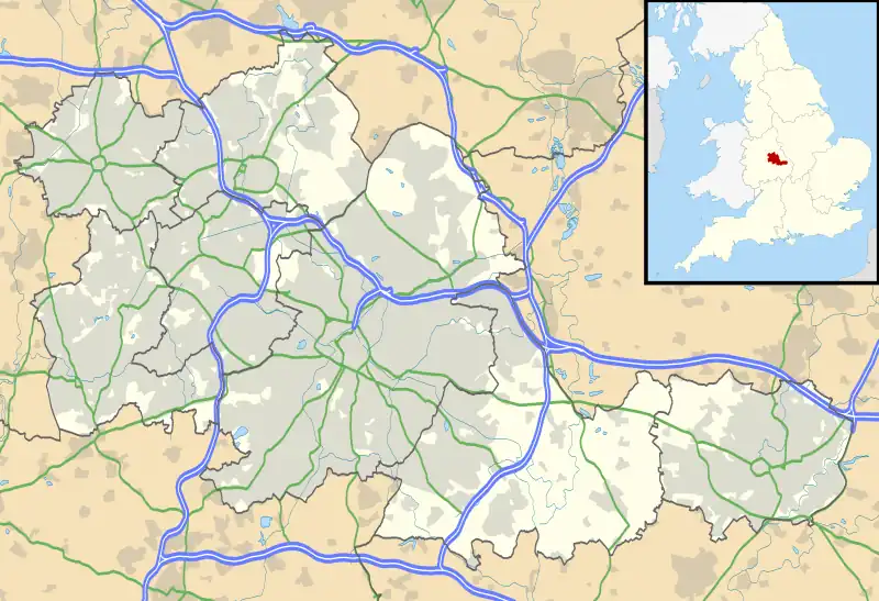 Wightwick Manor is located in West Midlands county