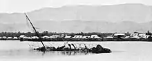 Wreck of the Haitian gunboat Crete-à-Pierrot in the port of Gonaives on 6 September 1902.
