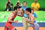 Saman Tahmasebi fought against Iran's Habibollah Akhlaghi
