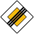 End of priority road