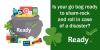 A leprachaun's pot filled with go bag items. Is your go bag ready to sham-rock and roll in case of a disaster? 